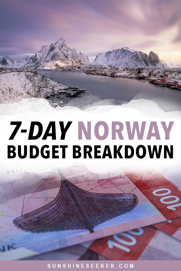 Are you wondering how much you should budget for one week in Norway? Click through to find out exactly how much I spent on accommodation, food, transport, shopping and activities in my 7-day Norway budget breakdown.