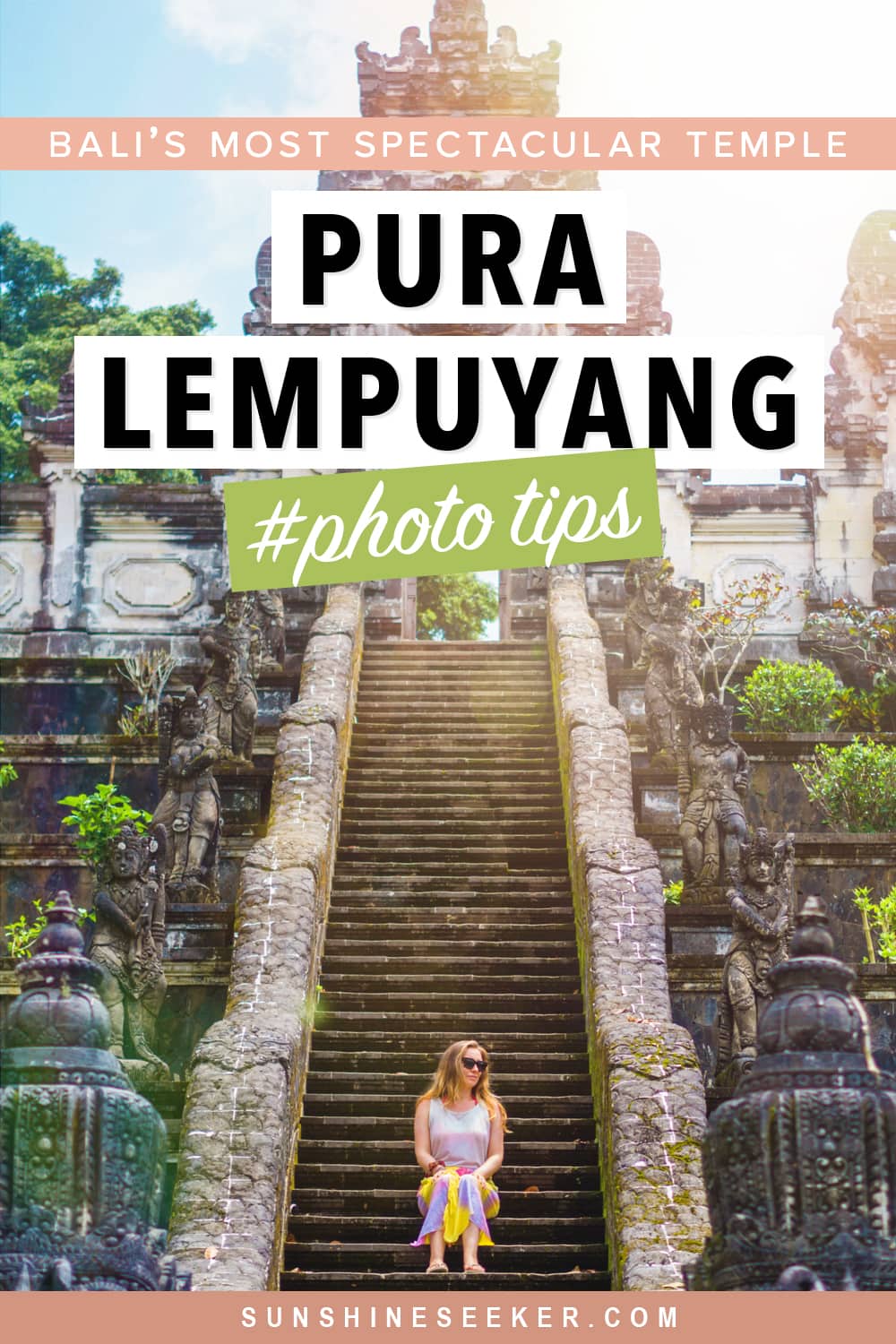 Everything you need to know before visiting Pura Lempuyan temple (Gates of Heaven) in East Bali. When to go, what to wear and how to get there + Photography tips and alternative photo spot