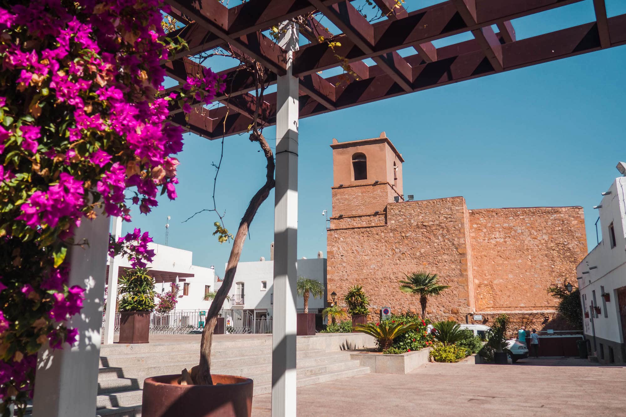 Iglesia De Santa María in Mojacár Pueblo- A small but beautiful fortress-style Catholic Church, built at the end of the sixteenth century over the remains of a mosque