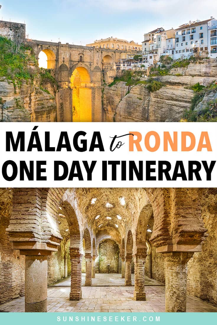 How to spend one day in Ronda, Andaluc&iacute;a - One of Spain's most spectacular historic towns. How to get there from M&aacute;laga and Seville by train and tours I Best places to visit in Ronda I Day trip to Ronda from M&aacute;laga I Top things to do in Ronda I Instagram spots in Ronda