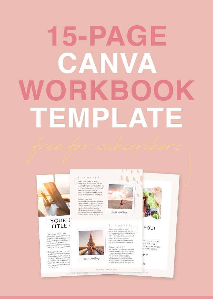 15-page FREE Canva lead magnet/workbook template