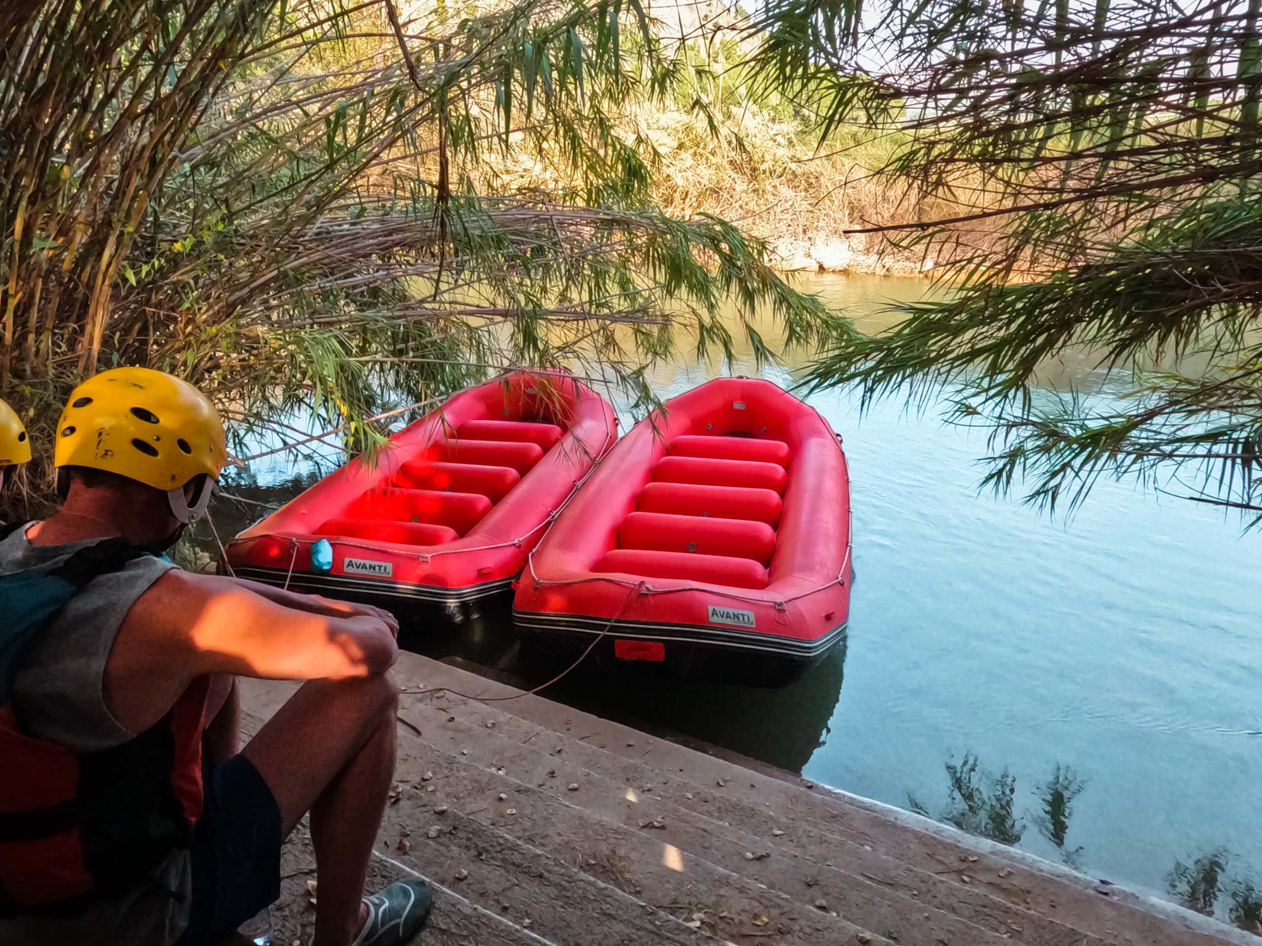 Rafting the stunning Segura River in Murcia, Spain.