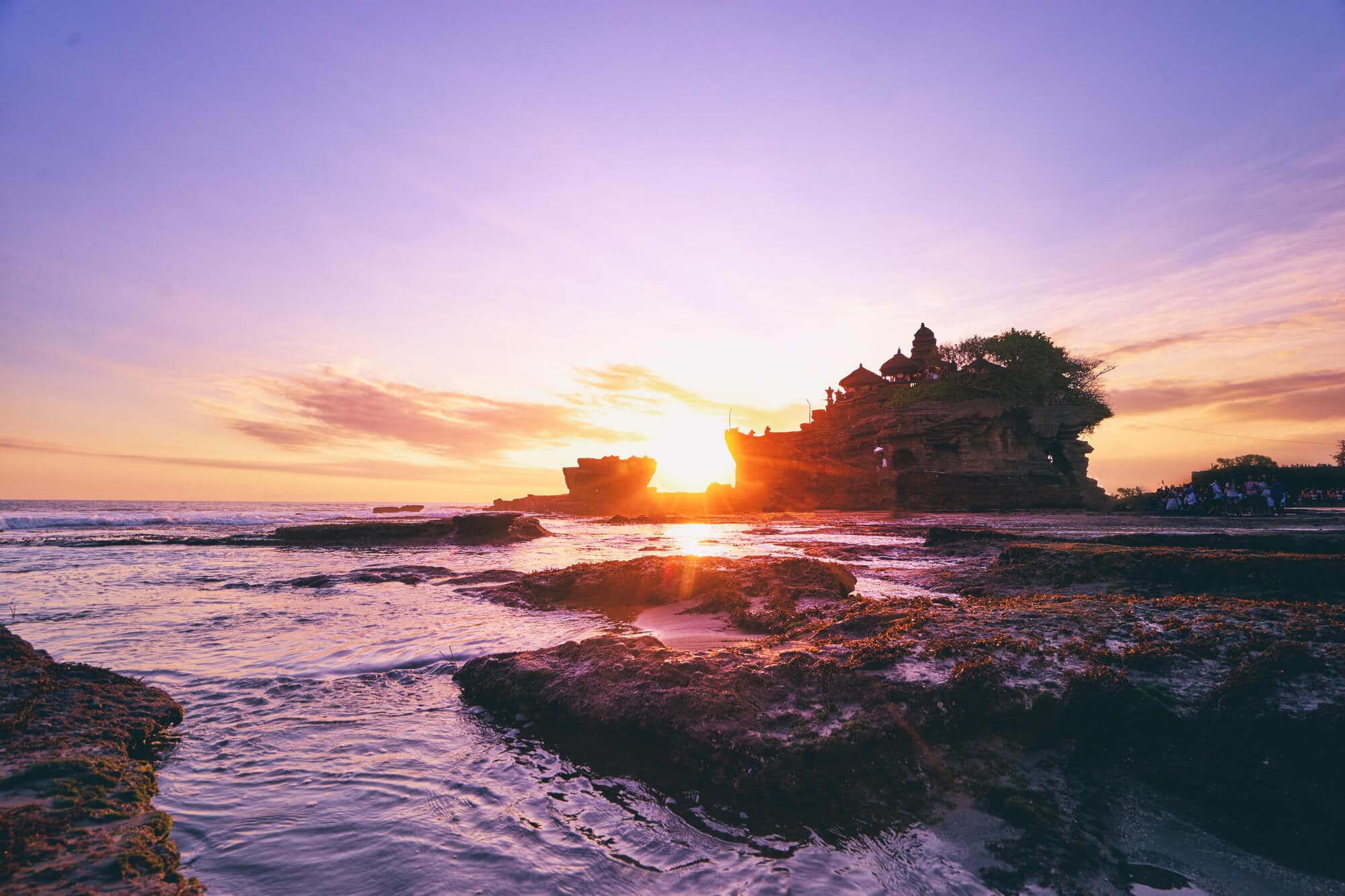 Tanah Lot Temple in Canggu. Don't stay in only one place in Bali.