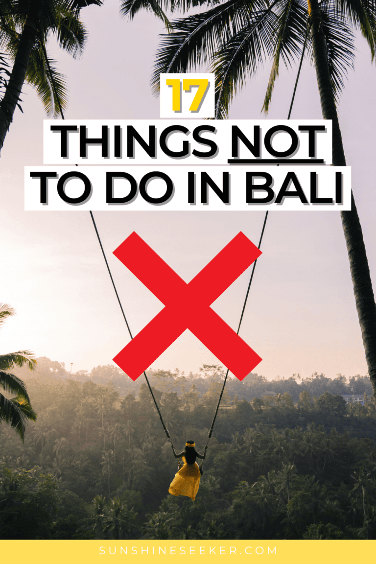 17 things NOT to do in Bali: common tourist mistakes to avoid (2024)