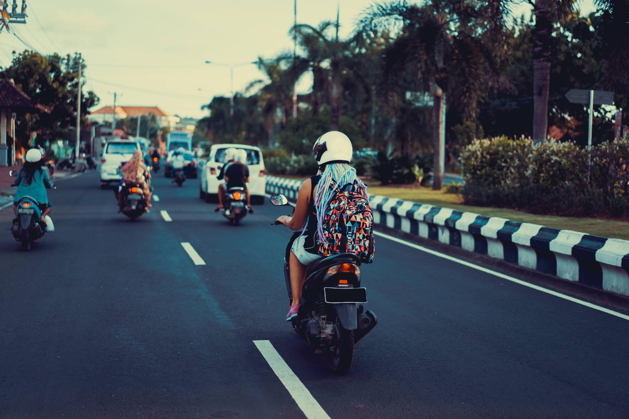 Things not to do while riding a scooter in Bali