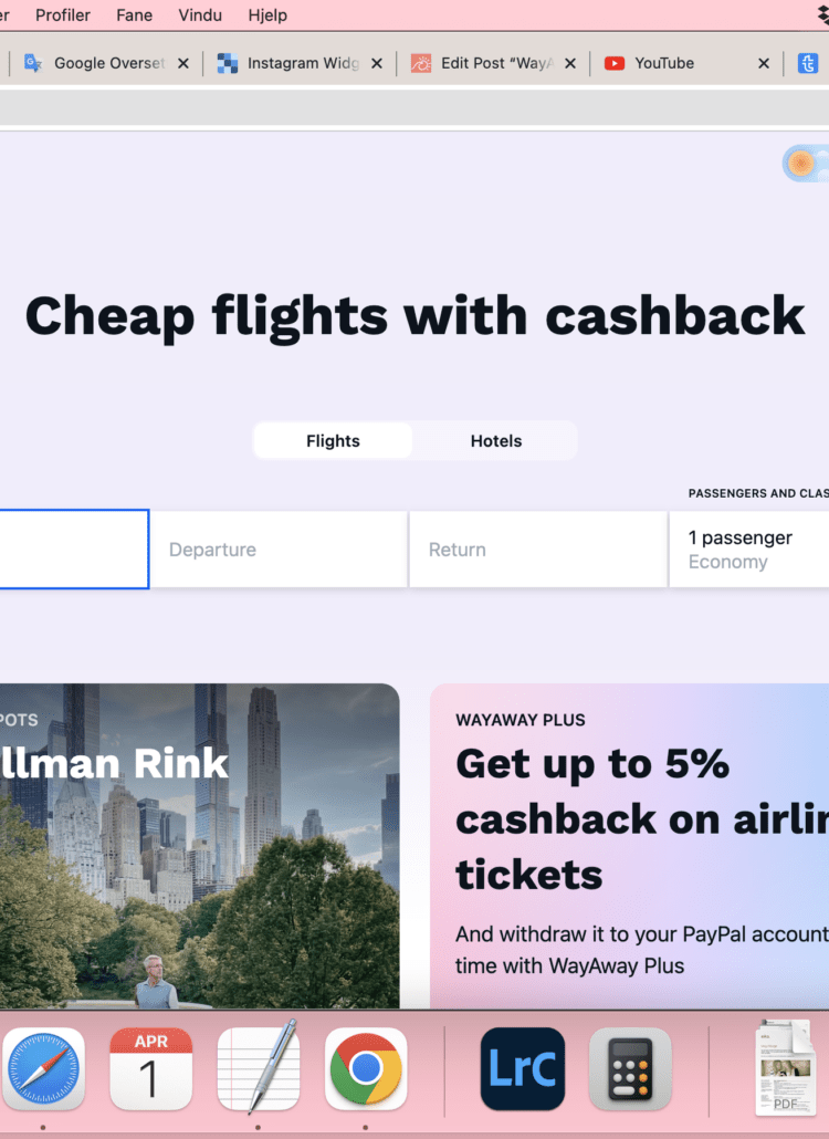 WayAway Plus Review - Learn how you can earn cashback on flights and hotels