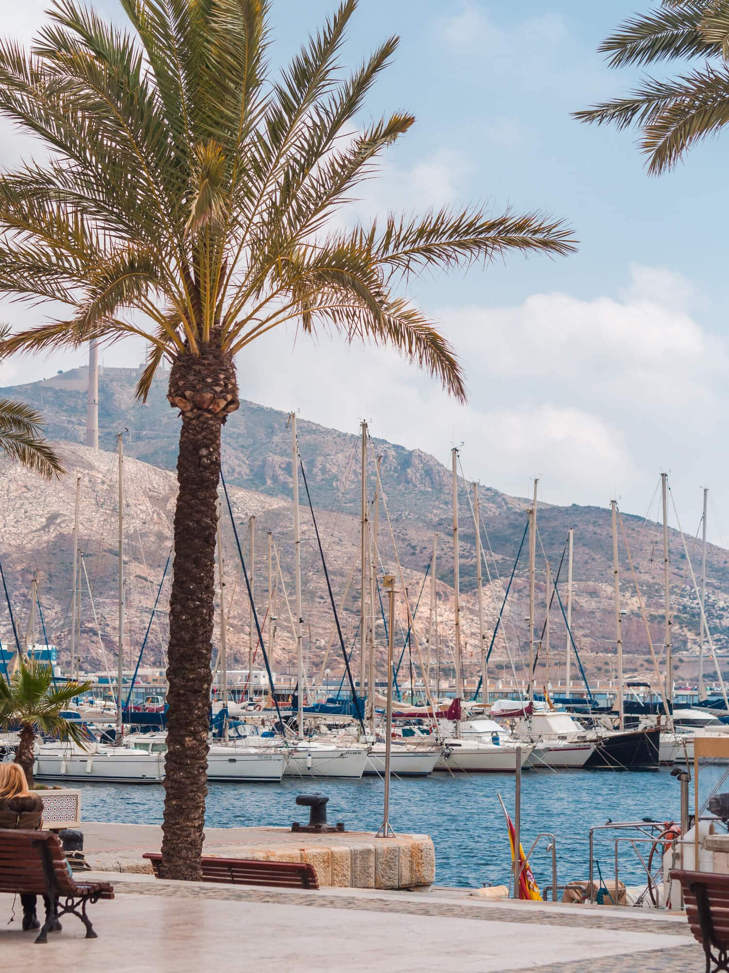 The harbor in Cartagena, a historic cruise port in Spain