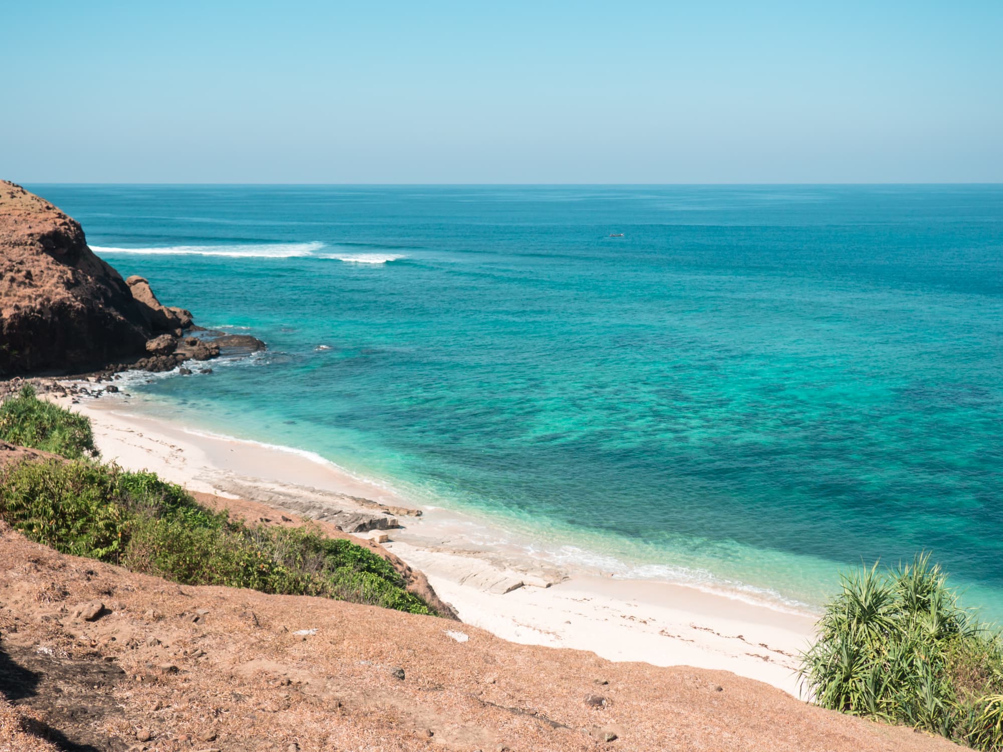 One of the small beaches along Bukit Merese close to Kuta, Lombok