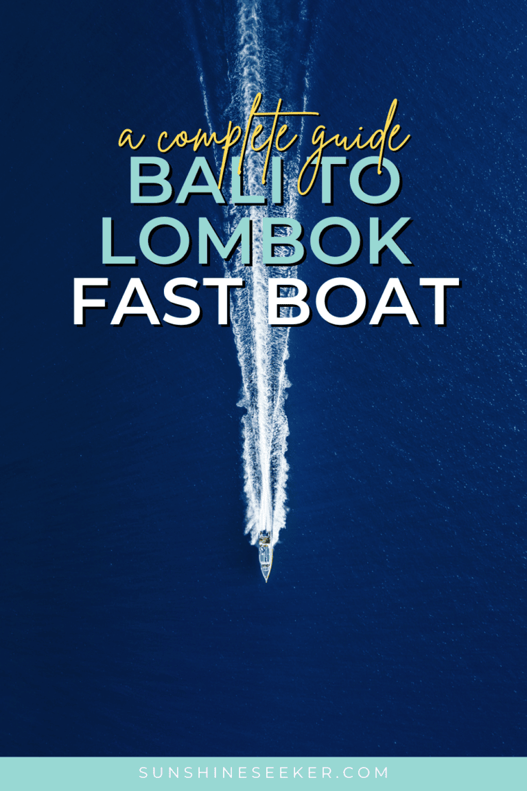 Bali to Lombok fast boat: Everything you need to know (2024)