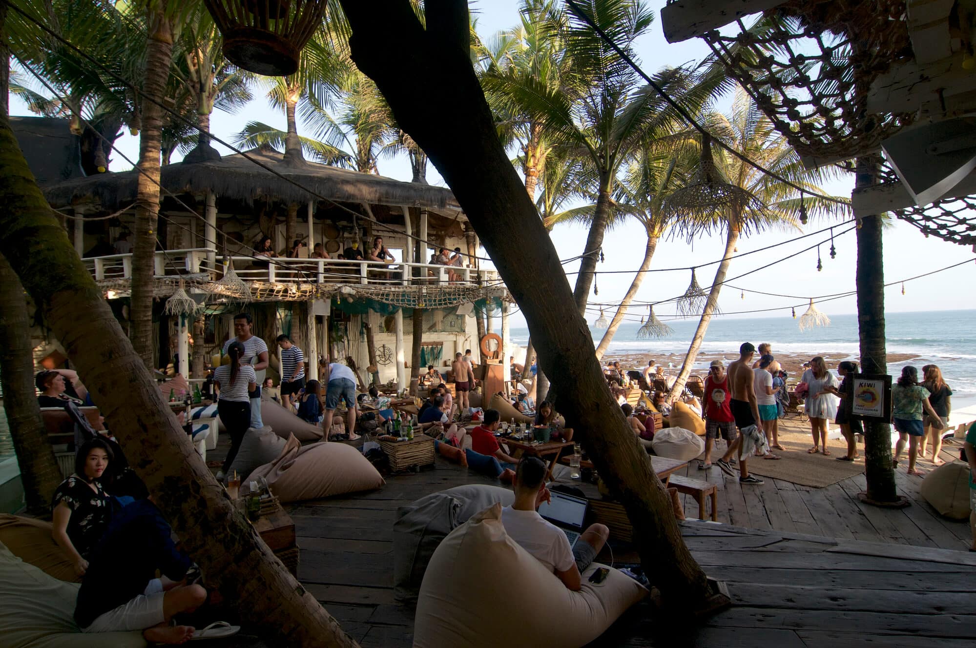 The bohemian La Brisa beach club who holds a Sunday market in Canggu