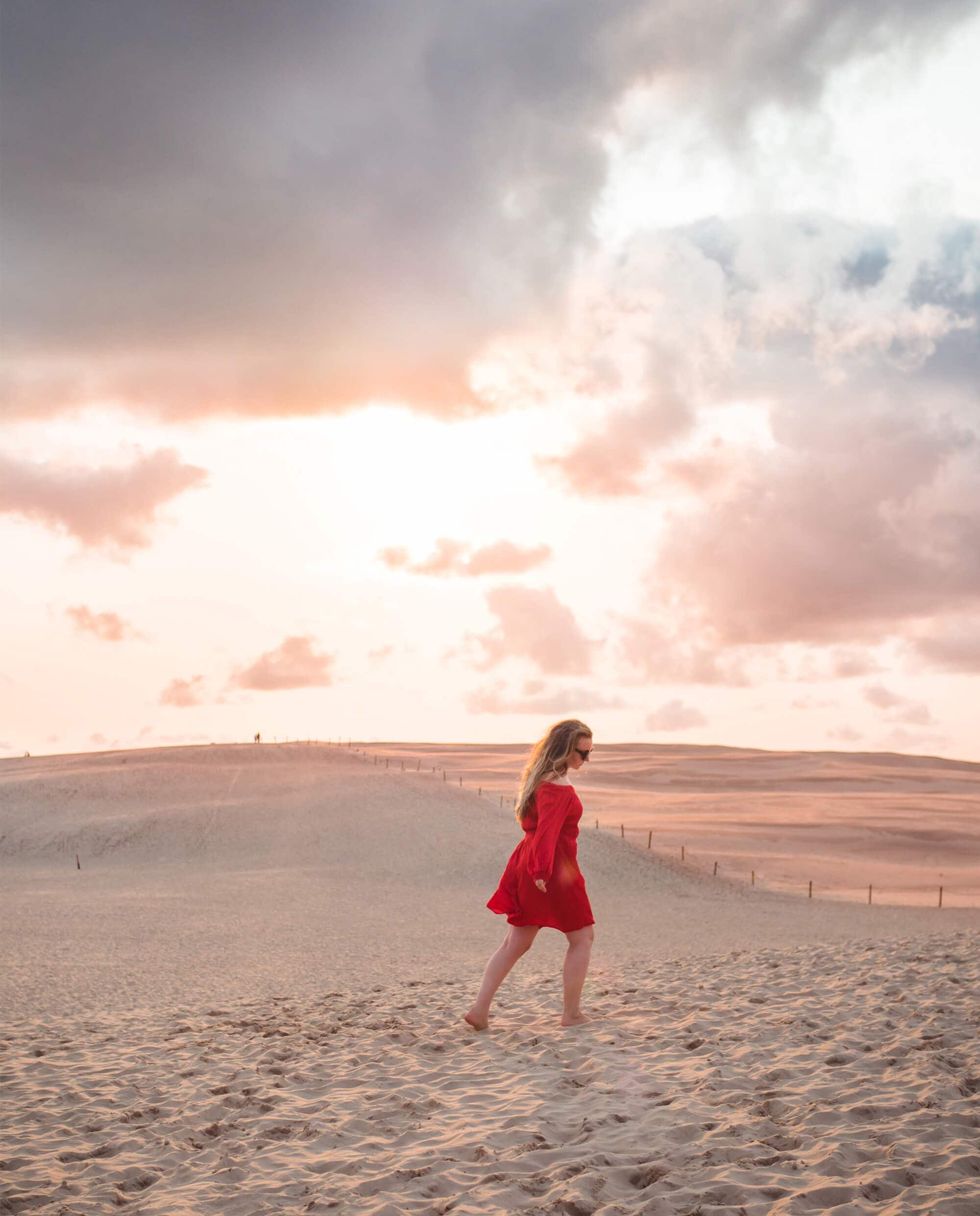 Best day trips from Gdańsk - Sunset at the sand dunes in Słowiński National Park
