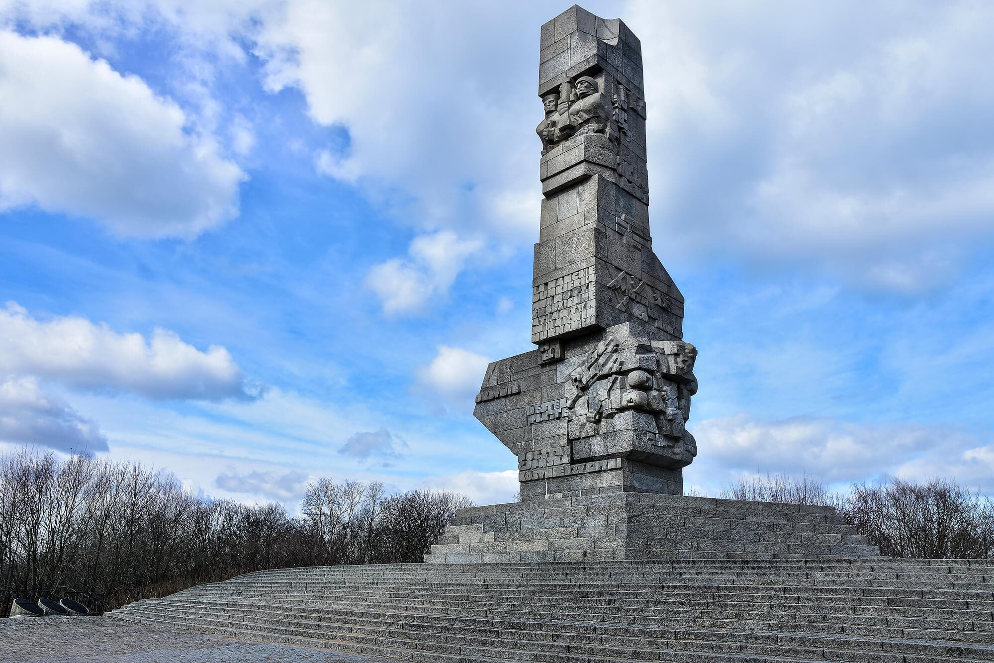 The Westerplatte monument, where World War II started, a great day trip from Gdansk