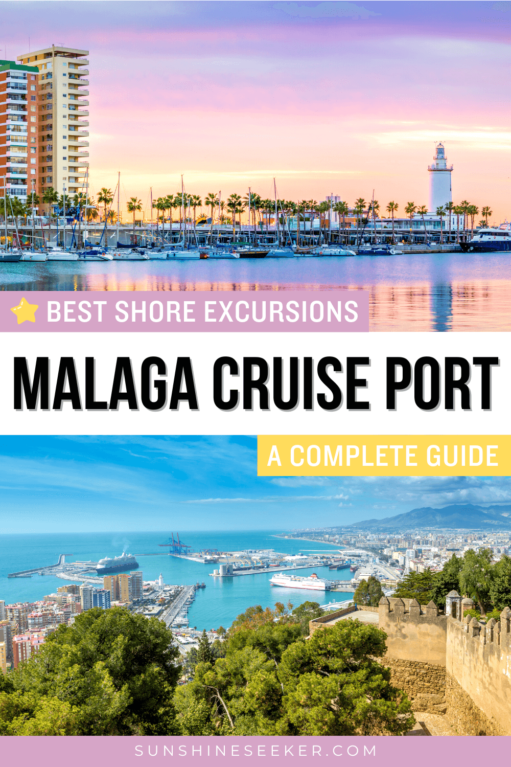A complete guide to Malaga Cruise Port in Spain. The gateway to Andalucia. How to get to Malaga city center from the port and the best shore excursions from Malaga Cruise Port.