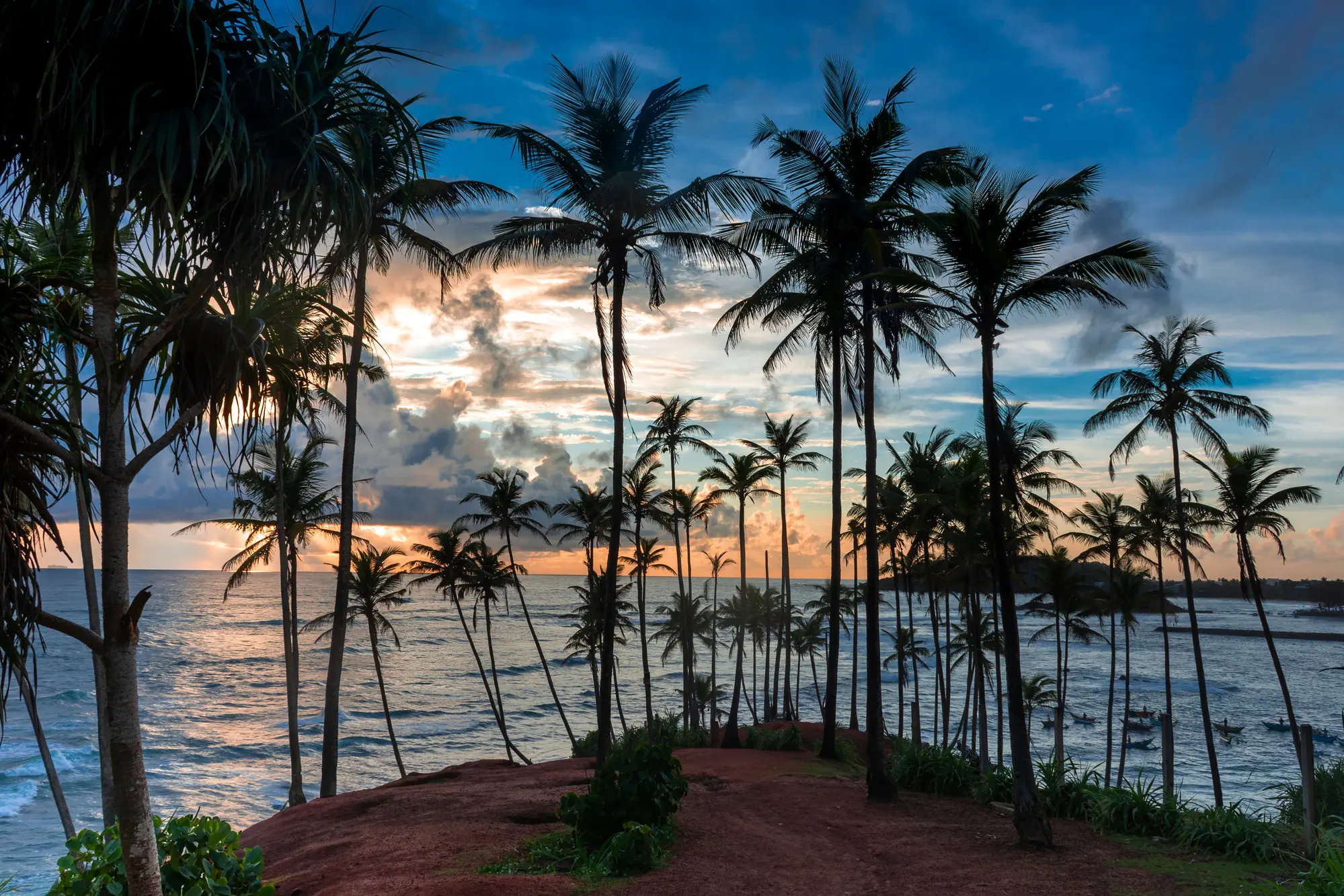 Coconut Tree Hill in Mirissa during a 2-week itinerary in Sri Lanka.