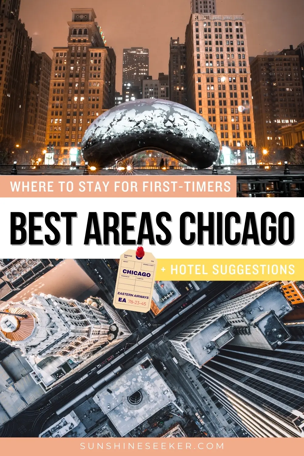 Are you looking for the best area to stay in Chicago? This Chicago neighborhood guide was created by a local and it also includes hotel suggestions along wit a map you can save!
