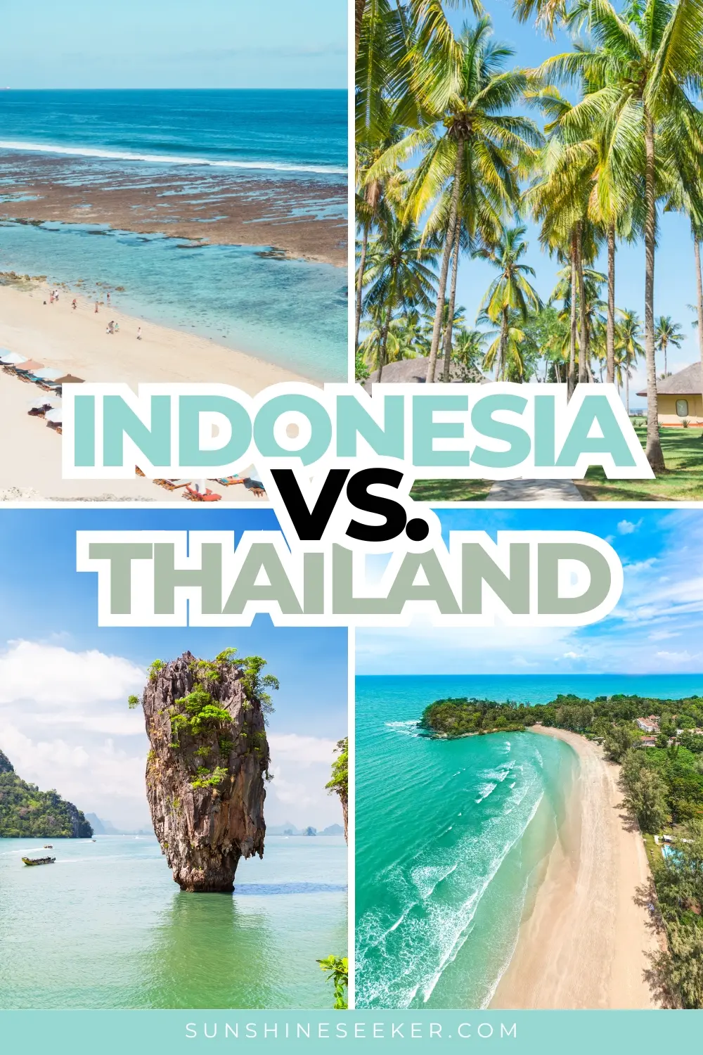 Indonesia vs. Thailand - Are you wondering which country would be the best country for your holiday? Click through for a complete comparison of the beaches, wildlife, temples and cost of travel in Indonesia vs. Thailand.