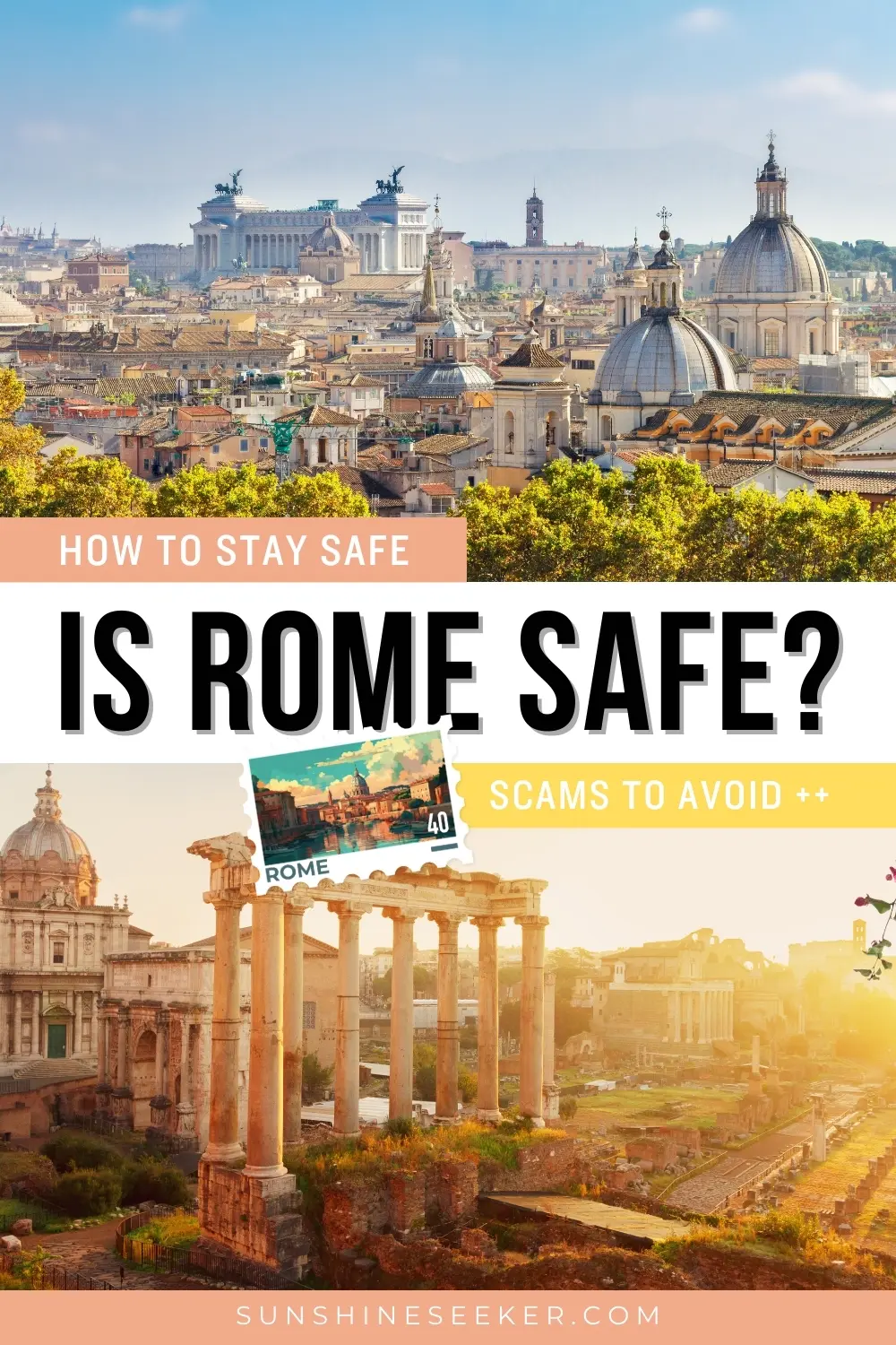 Is Rome safe? Click through for easy tips on how to stay safe in Rome, Italy.