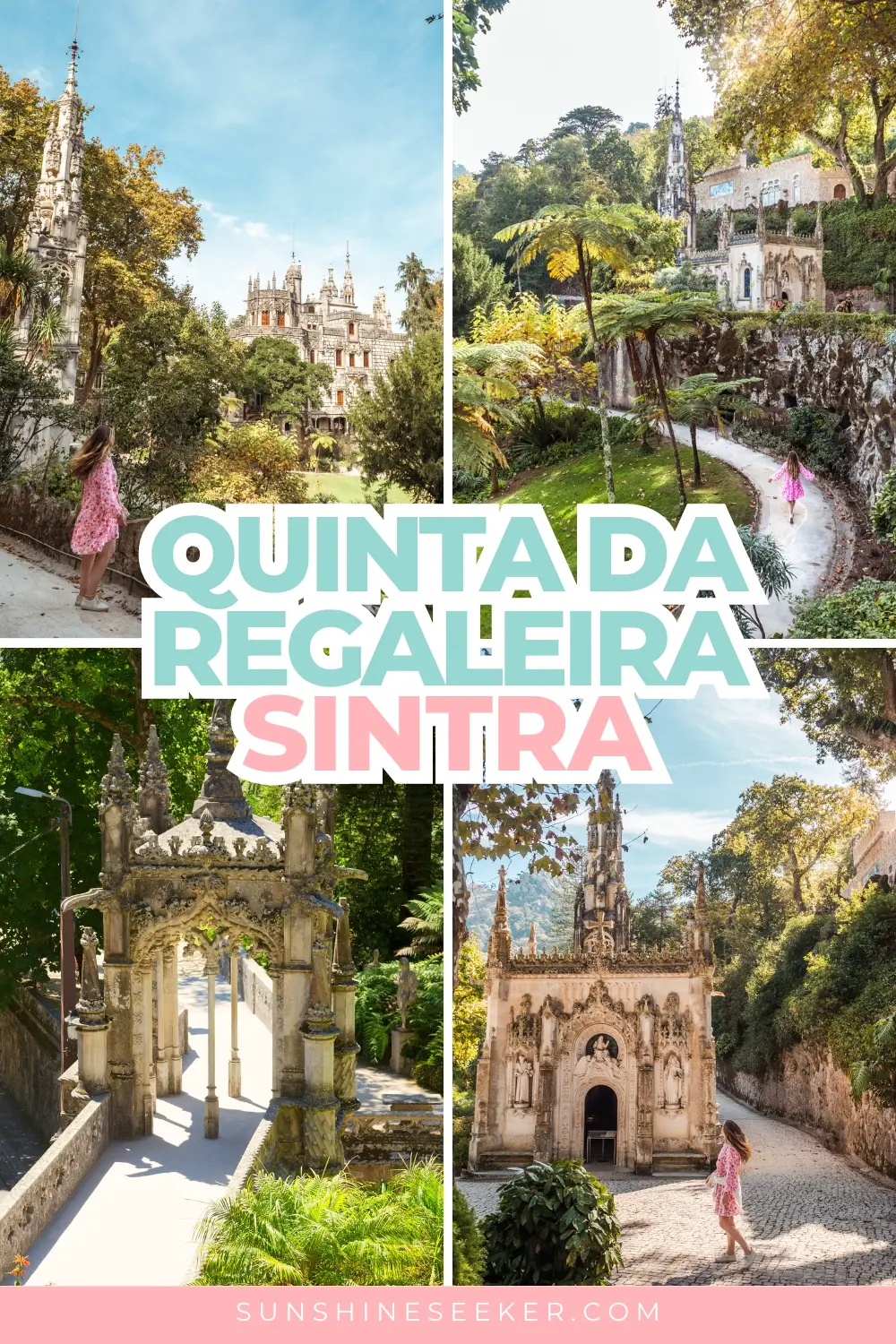 Click through for a complete guide to visiting Quinta da Regaleira, the most beautiful palace in Sintra Portugal. How to get there from Lisbon, what to expect and best time to visit Quinta da Regaleira.