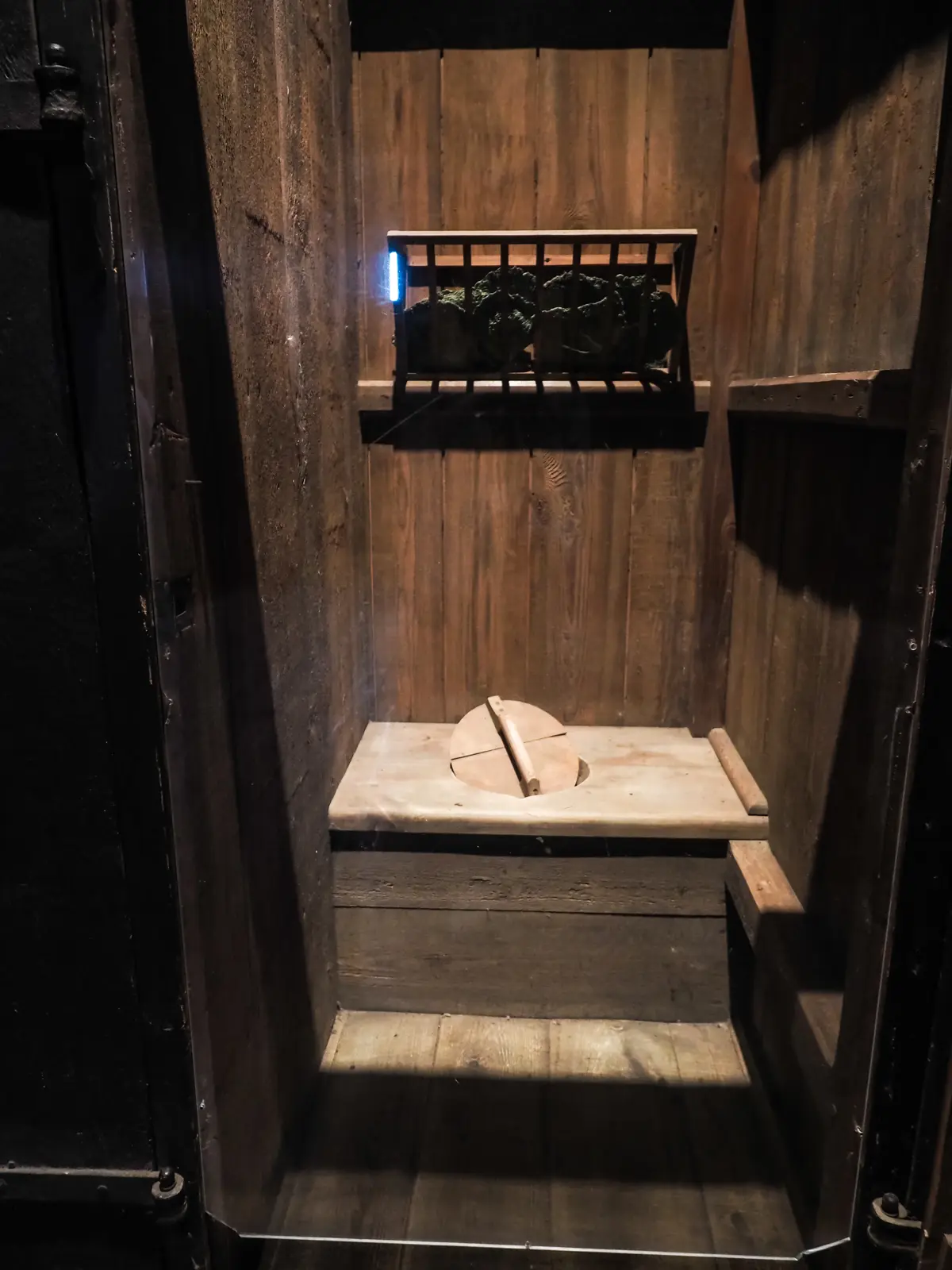 Wooden toilet room in Malbork Castle.