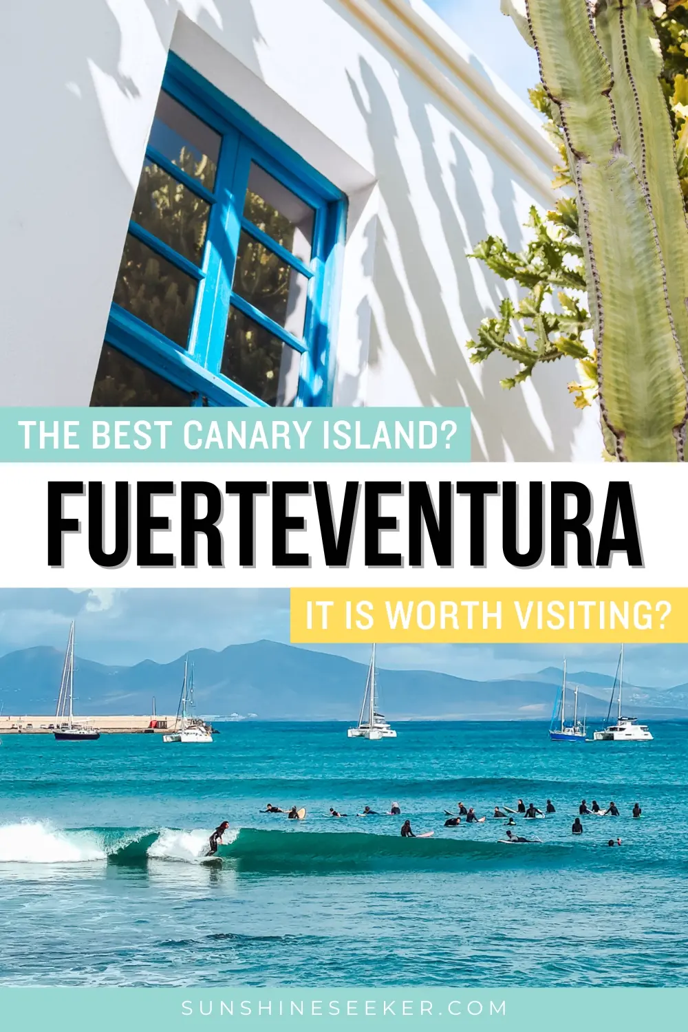 Click through to see why Fuerteventura is the best Canary Island. The perfect winter escape from Europe. Discover golden beaches, laid-back surf towns and great restaurants. Reasons to visit Fuerteventura. Surfing Europe.