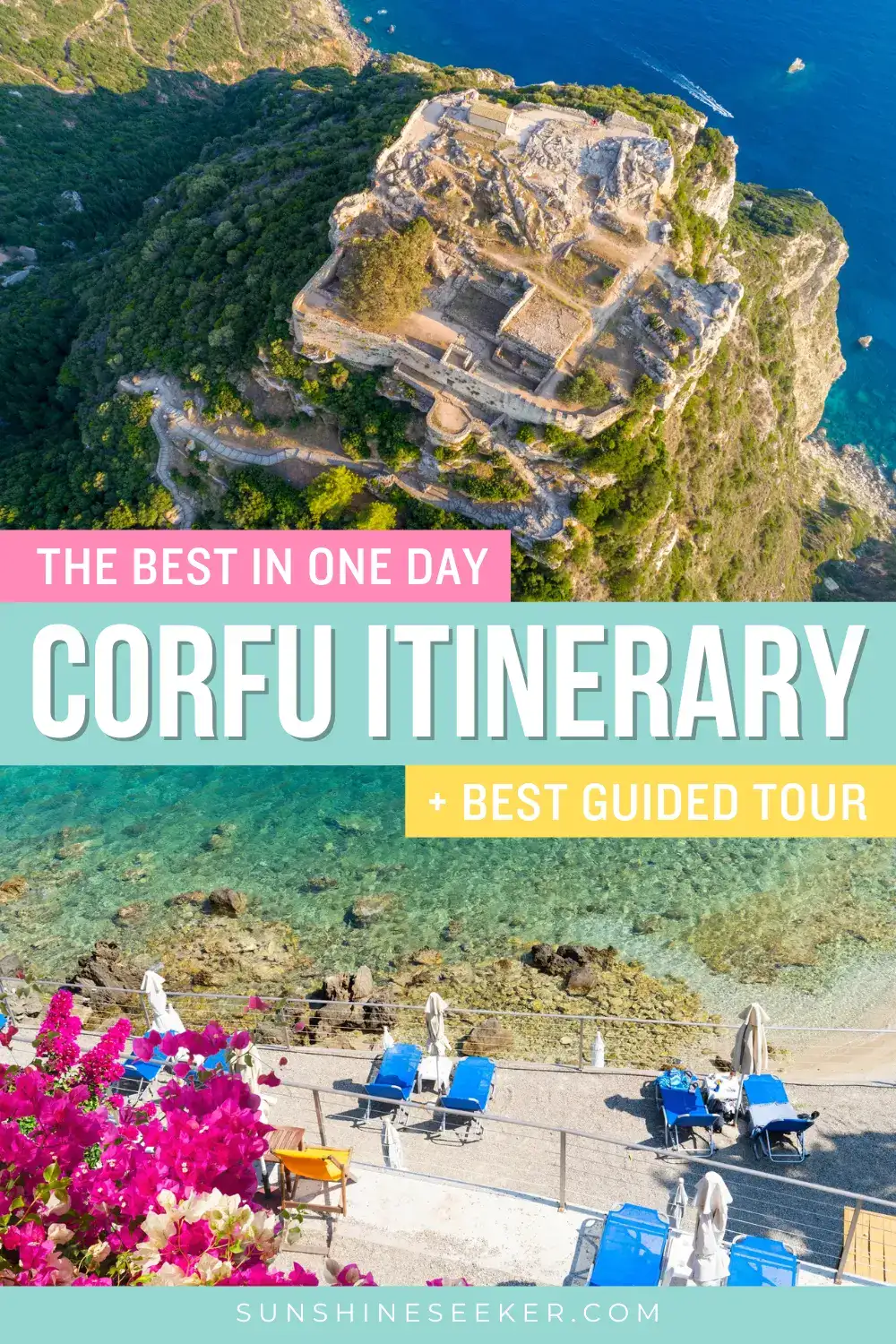 Only one day in Corfu? Here's the perfect itinerary! From stunning beaches and hilltop villages to ancient castles and olive farms, this guided tour helped me see the best of Corfu in just one day. If you're short on time, this is the ideal way to experience Corfu&rsquo;s top attractions&mdash;without the stress of planning. Includes Paleokastritsa, Achilleion Palace, Kanoni Viewpoint, and more! Corfu day trip &bull; Corfu itinerary &bull; Best things to do in Corfu Greece
