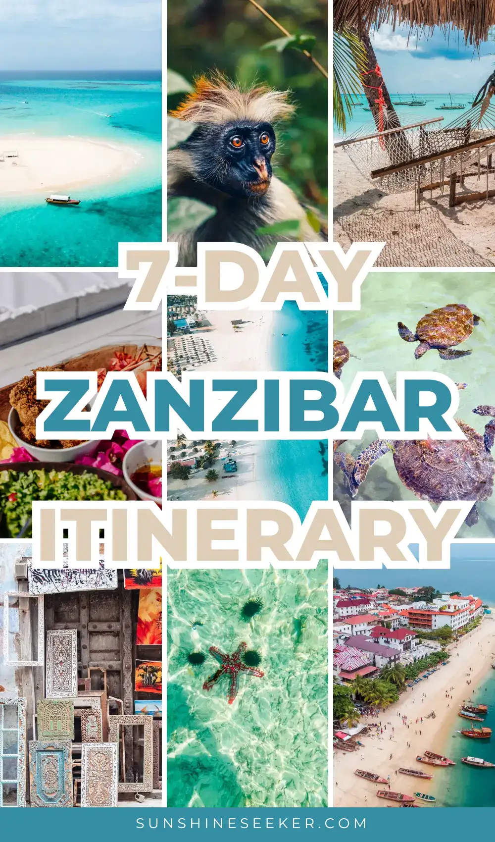 This 7-day Zanzibar itinerary covers everything you need to plan the perfect trip to Zanzibar: the best places to visit in Zanzibar, top things to do, where to stay, the best beaches, must-try food spots, and travel tips for first-timers. Zanzibar travel guide | Zanzibar itinerary | Zanzibar things to do | Zanzibar beaches | Zanzibar travel tips | Zanzibar honeymoon | Zanzibar vacation guide