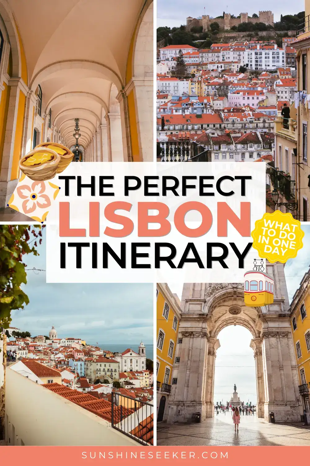 Only have one day in Lisbon? I&rsquo;ve mapped out the perfect one-day Lisbon itinerary with the city&rsquo;s biggest highlights, gorgeous viewpoints, and a few hidden gems I personally love. Save this for your Portugal trip if you want an easy route with minimal backtracking.