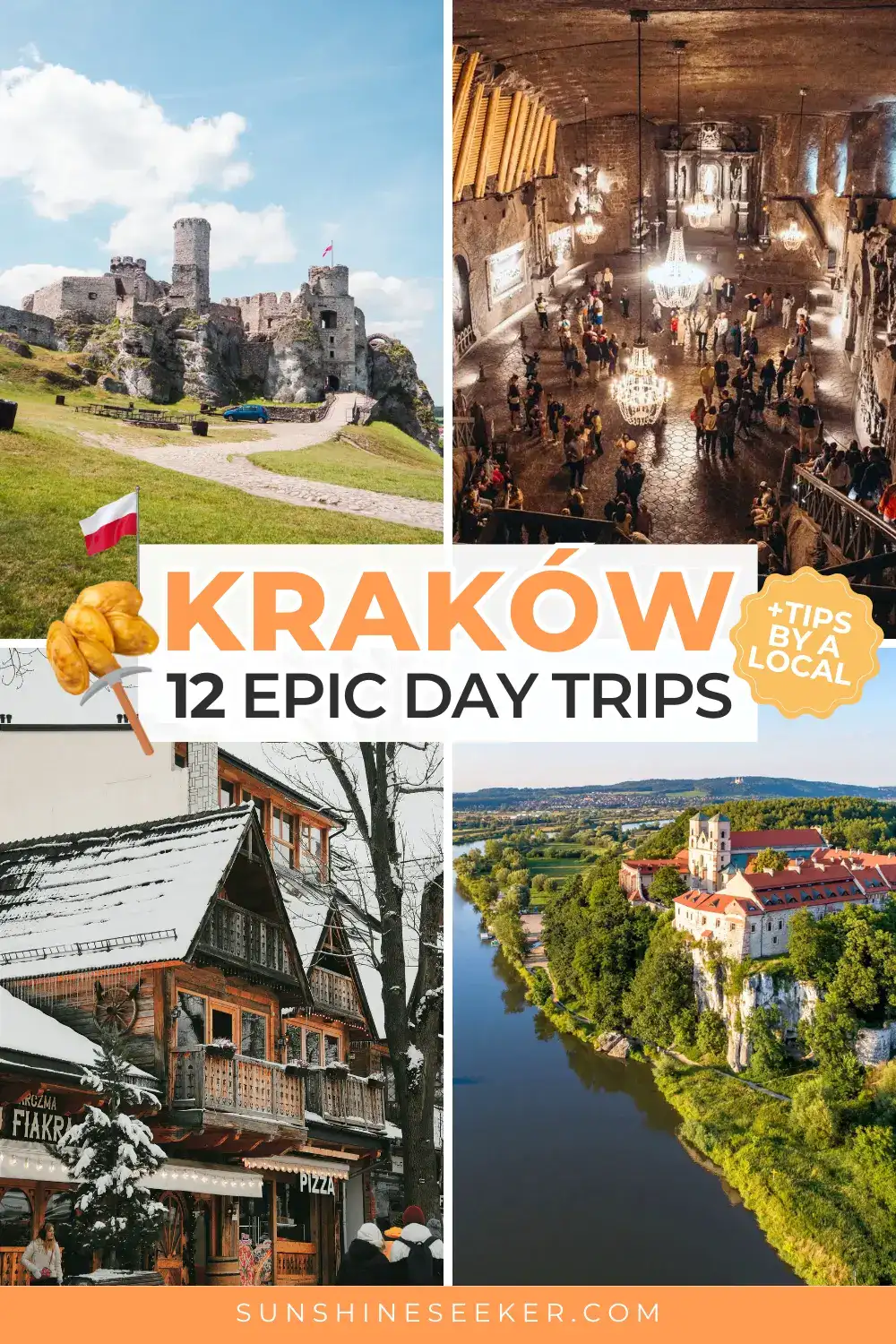 Looking for the best day trips from Krak&oacute;w? Discover fairytale castles, mountain hikes in the Tatra Mountains, Auschwitz, Wieliczka Salt Mine, Zakopane, Zalipie village, and hidden gems just outside the city. This is the ultimate guide for planning your stay in Krakow and beyond.