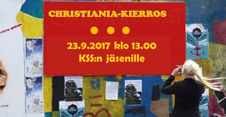 Christiania-kierros Lasse Pasilan johdolla lauantaina 23.9. klo 13.00
