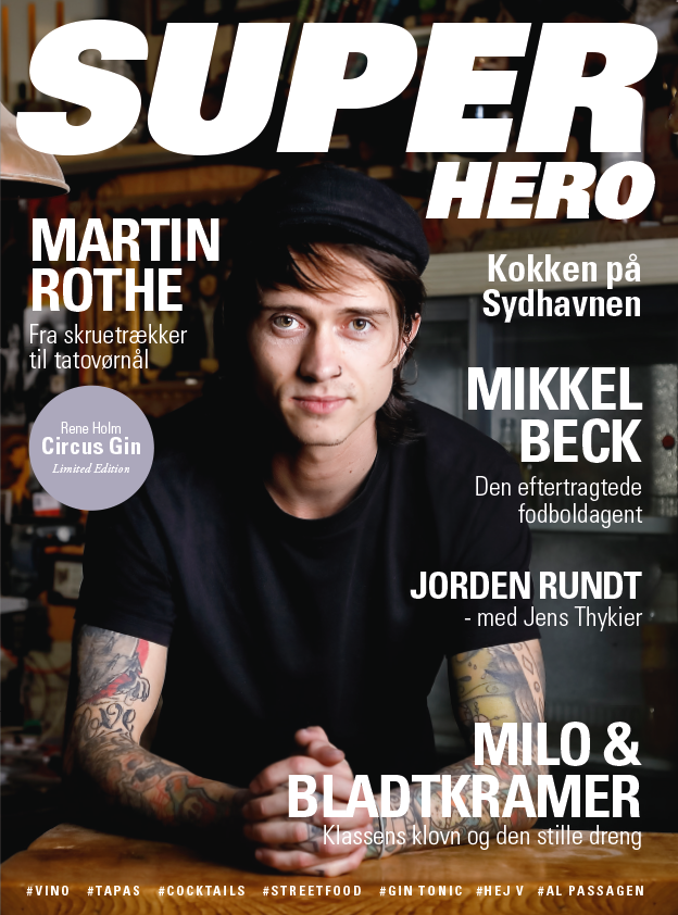 SUPERHERO Magazine Edition 1, Mikkel Beck, Martin Rothe, Jens Thykier, Milo, Vinbaren Kolding