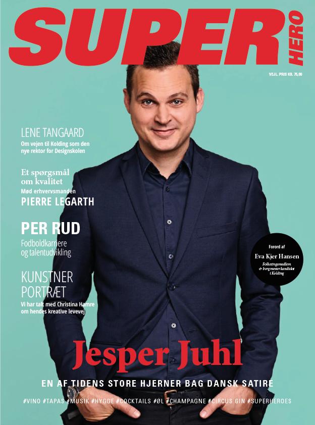SUPERHERO Magazine Edition 5, Jesper Juhl, Lene Tangaard, Pierre Legarth, Per rud, Christina Hamre, Vinbaren Kolding