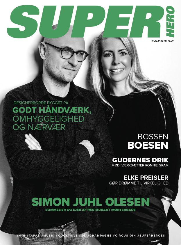 SUPERHERO Magazine Edition 6, Simon Juhl Olesen, Bossen Boesen, Ronnie Gram, Elke Preisler, Vinbaren Kolding