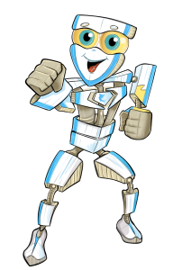 Robot Superhero Mick from "The Amazing Surfbots"