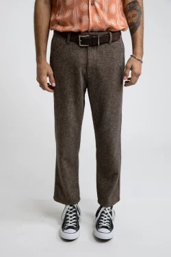 Essential Trouser Heathered Chocolate