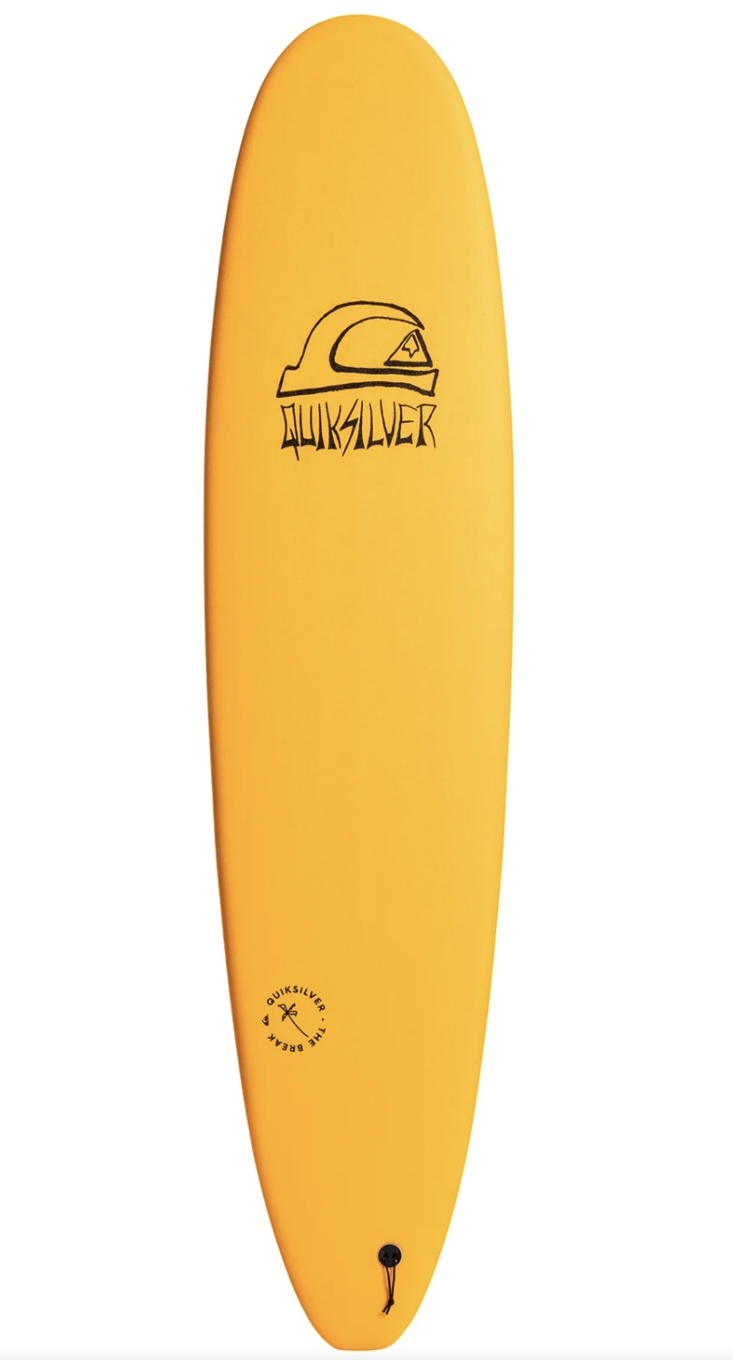 QUIKSILVERソフトボード BREAK 8'0 Quiksilver Break 8'0 x 23 x 3 ⅜ Soft Surfboard - Pureed