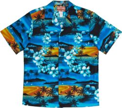 HAWAIIAN SHIRT RJC WAIKIKI SUNSET US-XL