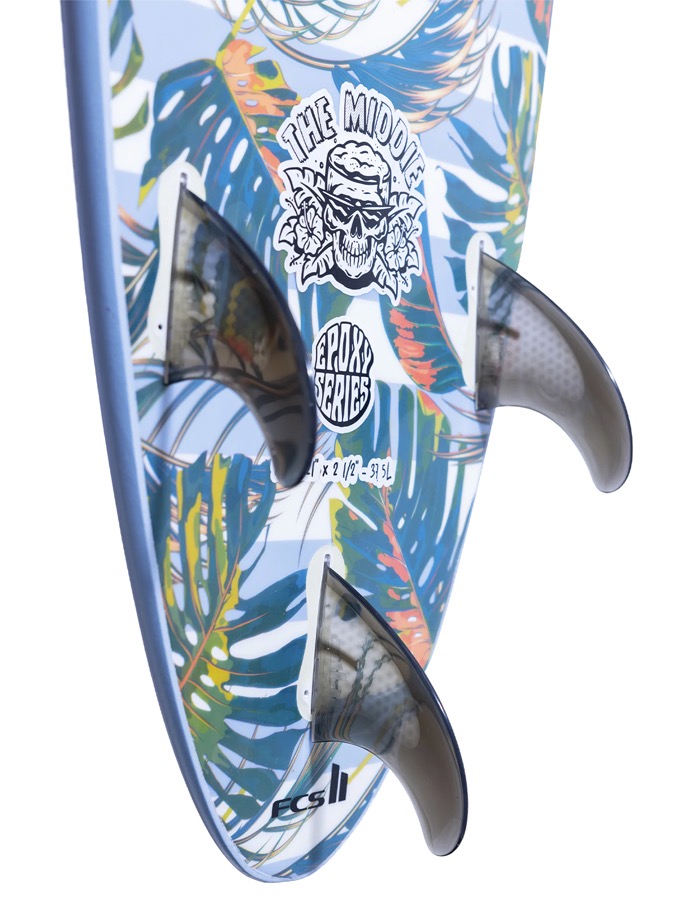 SOFTECH THE MIDDIE EPOXY SOFTBOARD FCSII TROPICAL 6'10" - Billede 3
