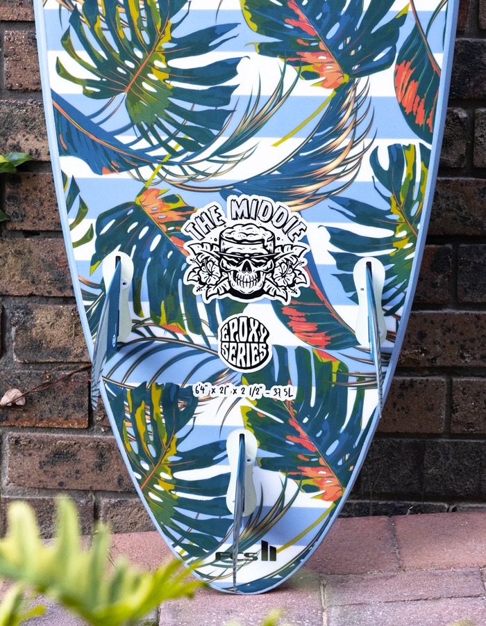 SOFTECH THE MIDDIE EPOXY SOFTBOARD FCSII TROPICAL 6'10" - Billede 4