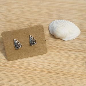 boat earring stud