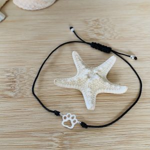 Sterling Silver Paw Print Bracelet