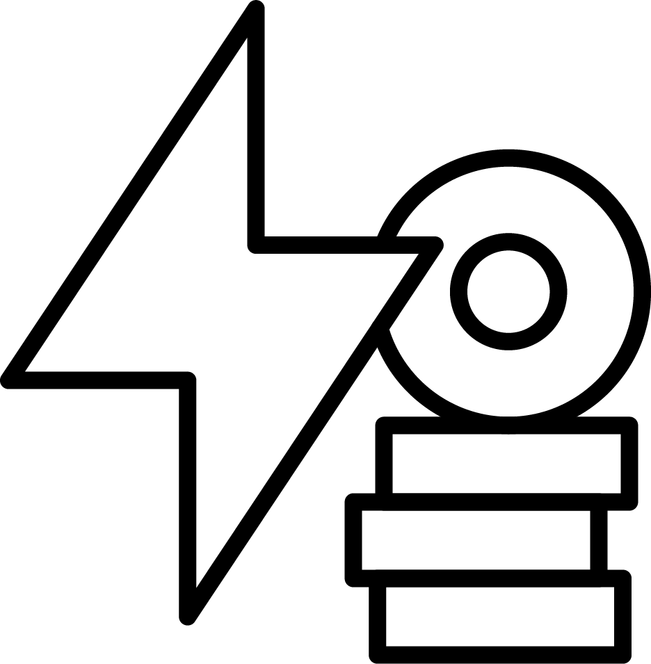 Lighting and blocks icon
