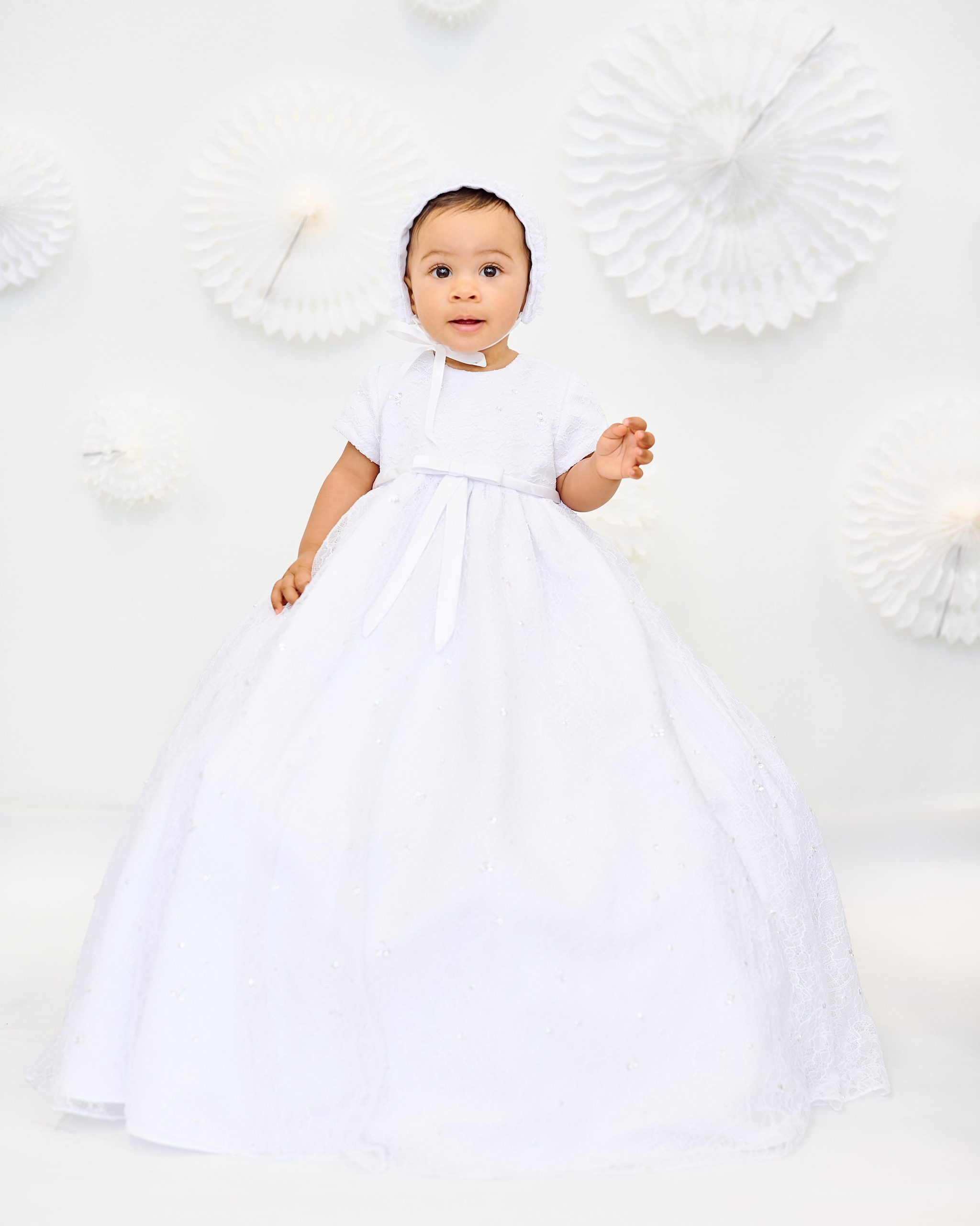 SARAH LOUISE CHRISTENING BAPTISM DRESS White Bonnet 3 Months new nwt | eBay