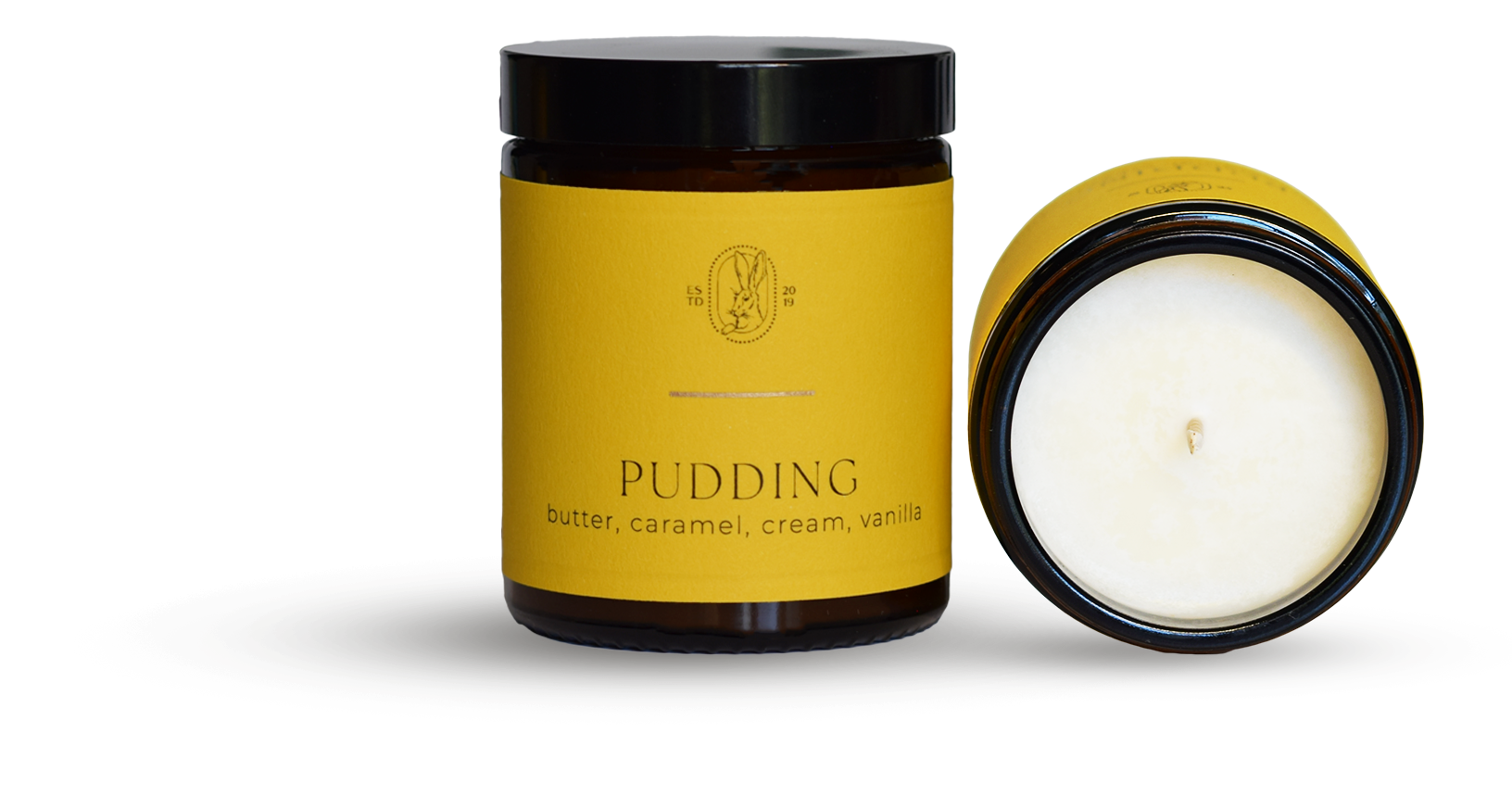 Pudding scent candle