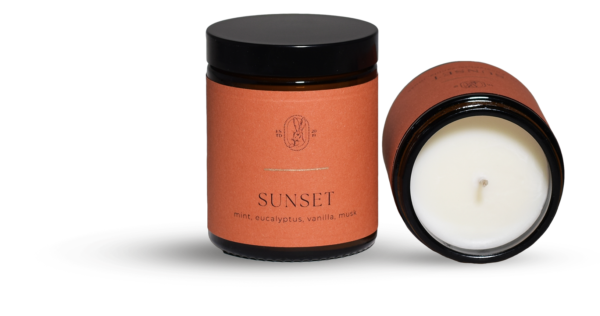 Sunset Candle