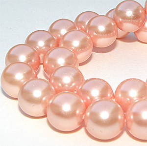 South Sea shell pärla varm rosa slät rund 8 mm