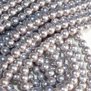 South sea shell pärla silverlila slät rund 4 mm