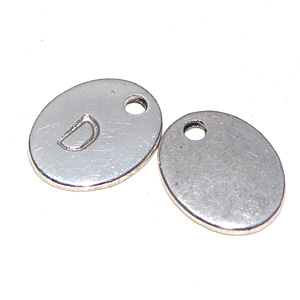 Tibetsilver stansbar tag 10×8 mm