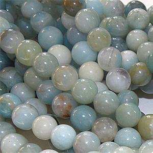 Amazonit multi slät rund 12 mm
