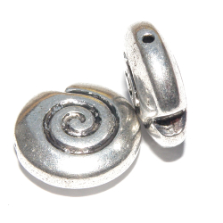 Antiksilverfärgad mellandel snäcka 15 mm