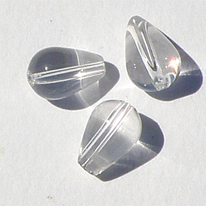 Bergkristall slät droppe 8×5 mm